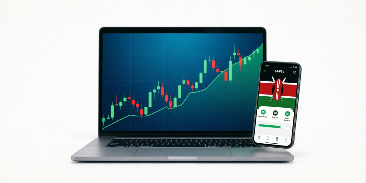 XM Forex Trading Platform for Kenyan Traders - showing forex charts and M-Pesa mobile money integration