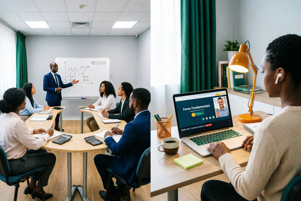 Comparison of classroom and online forex learning environments in Kenya