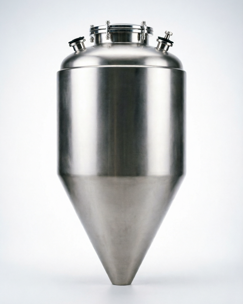SS Brewtech Unitank 2.0 7 gallon jacketed conical fermenter with welded glycol jacket