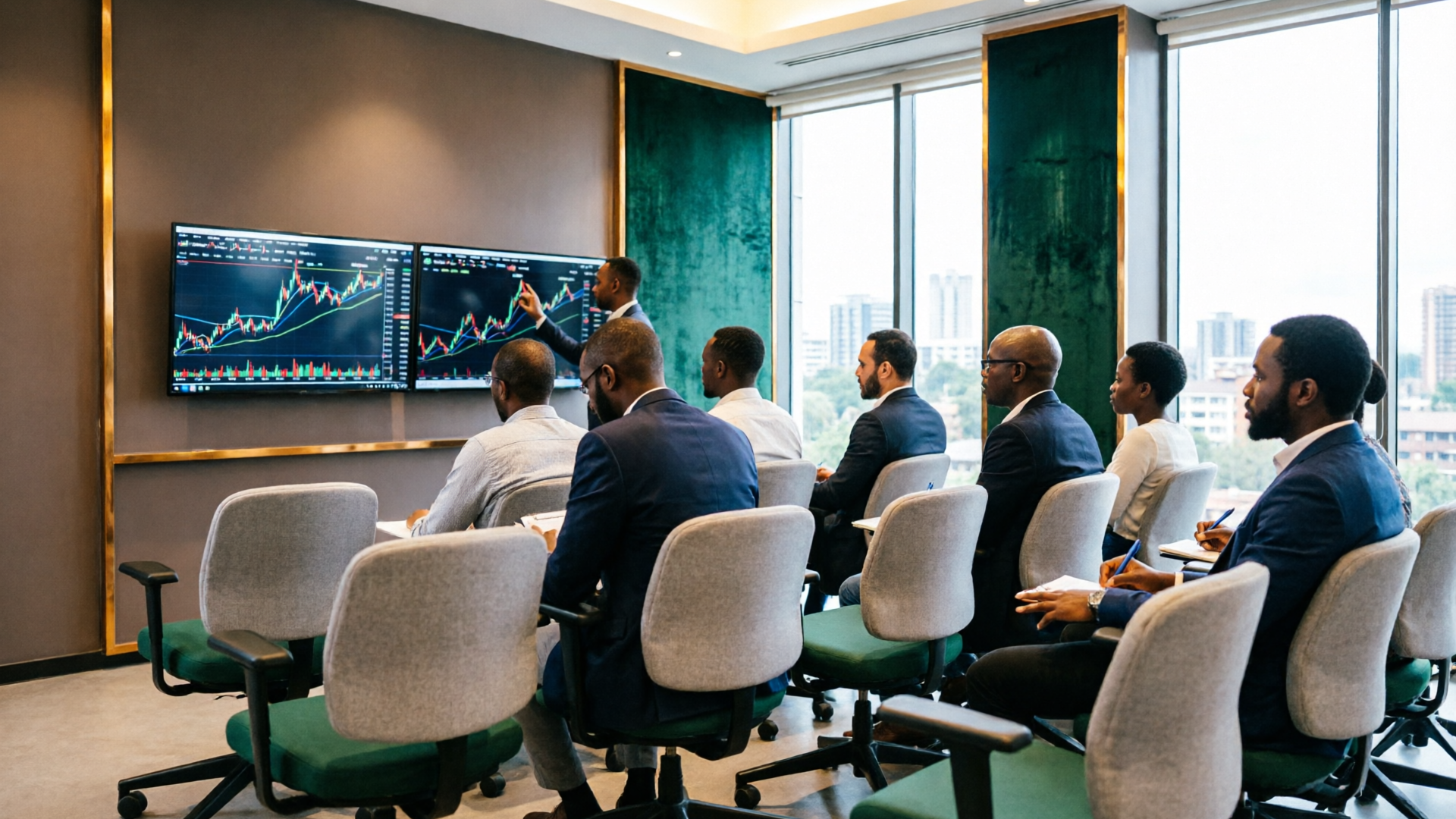 Forex trading training classroom in Nairobi