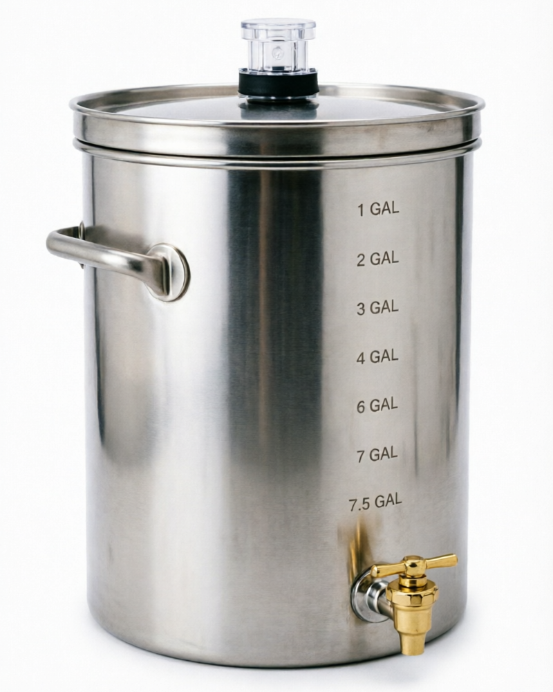 Anvil Brewing 7.5 Gallon Stainless Steel Bucket Fermenter