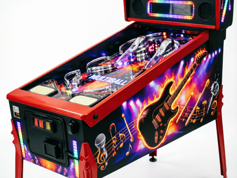 Stern Pinball premium commercial pinball machine with LED lights and colorful playfield