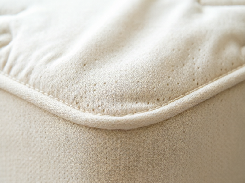 Close-up detail of the Casper Dream Hybrid breathable knit cover showing the premium texture and stitching quality