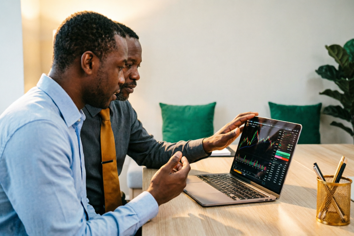 One-on-one forex trading mentorship session in Kenya