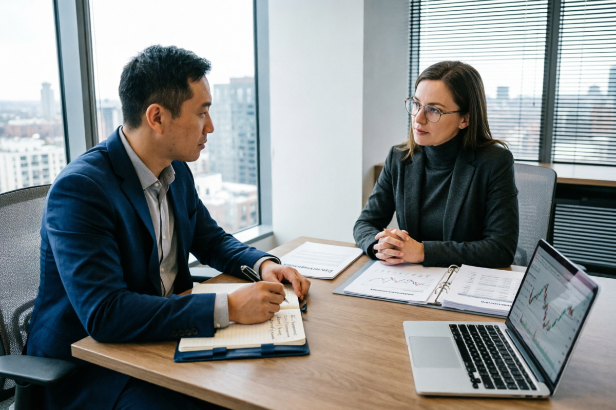 Consultation meeting with potential forex mentor