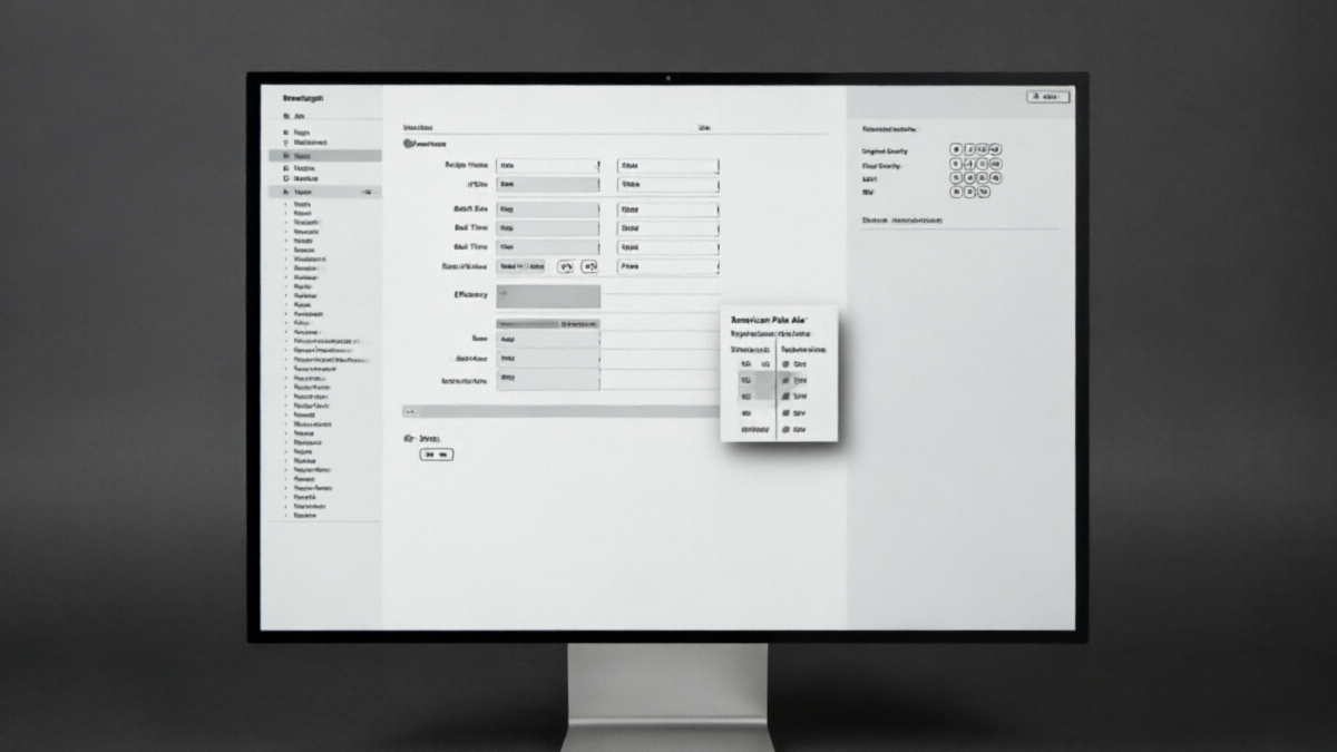 Brewtarget open source brewing software interface showing recipe creation and ingredient database