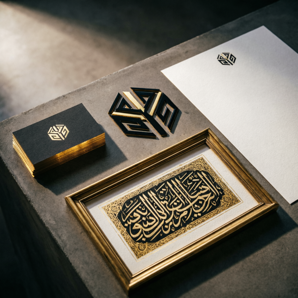 Branding and Arabic calligraphy artwork