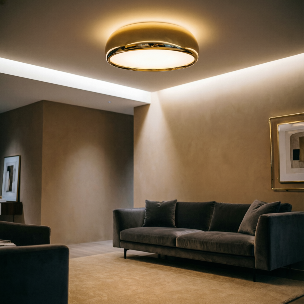 Modern ceiling light in luxury living room — ceiling lights Hyderabad
