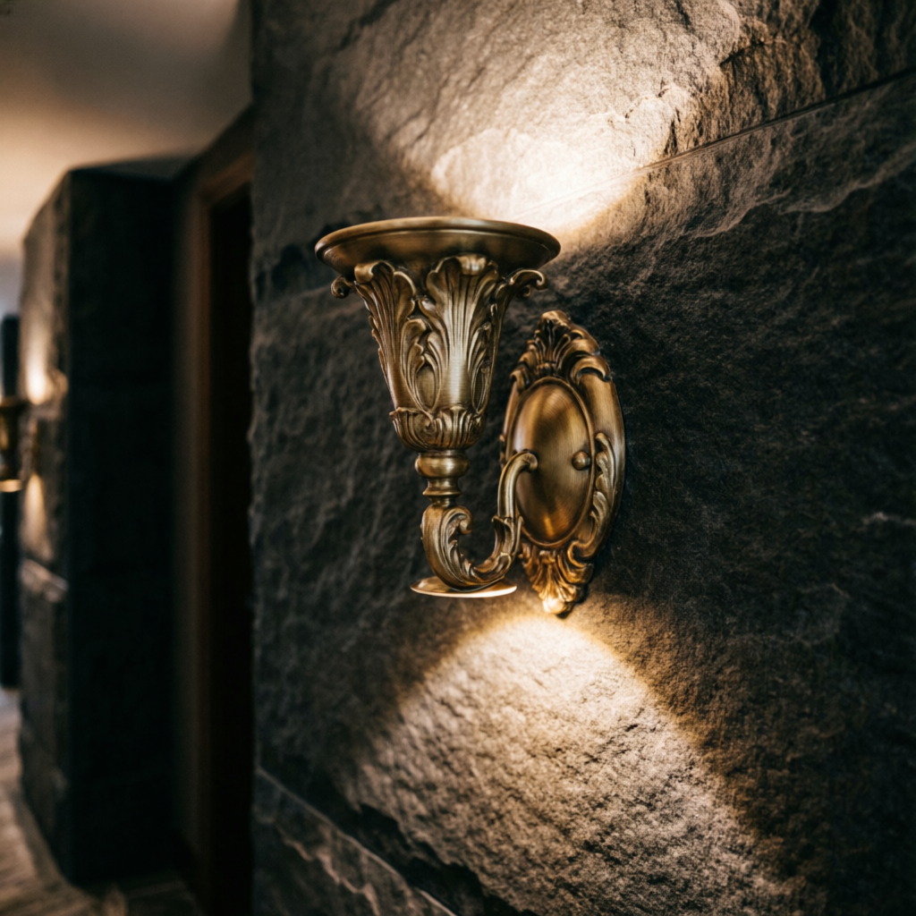 Decorative brass wall sconce — wall lights Hyderabad
