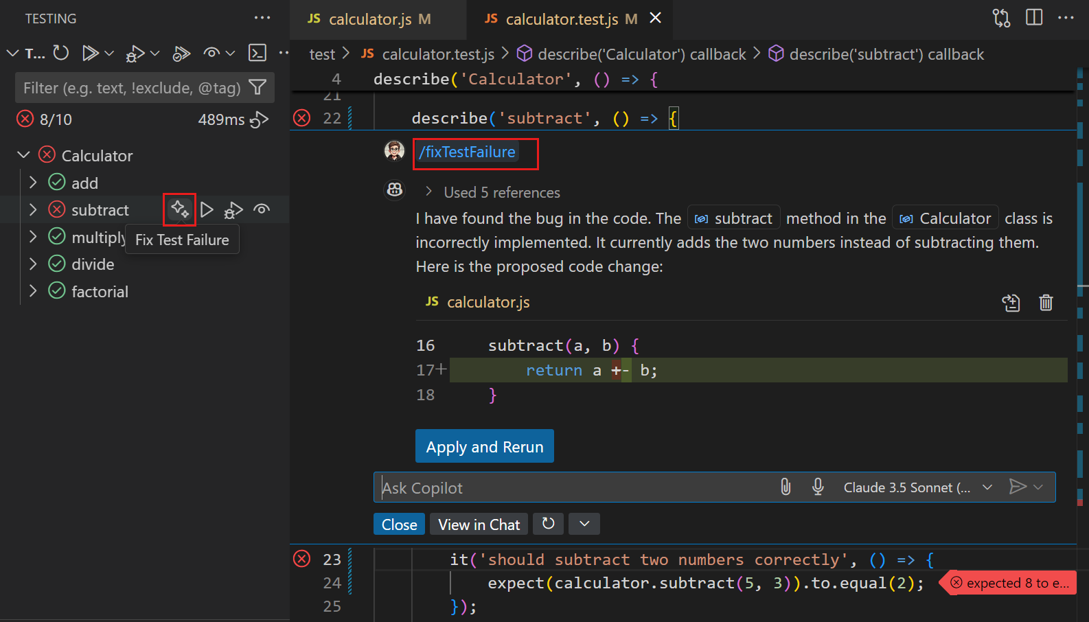 VS Code مع GitHub Copilot