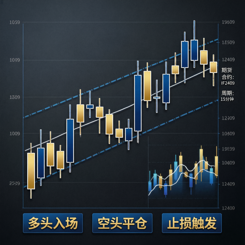 Futures trading strategy visualization