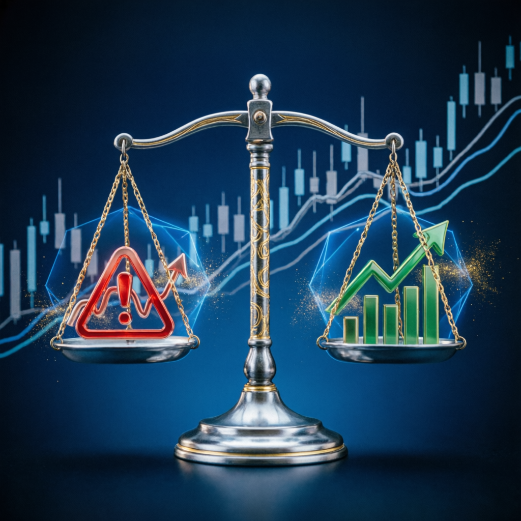 Risk management balance scale