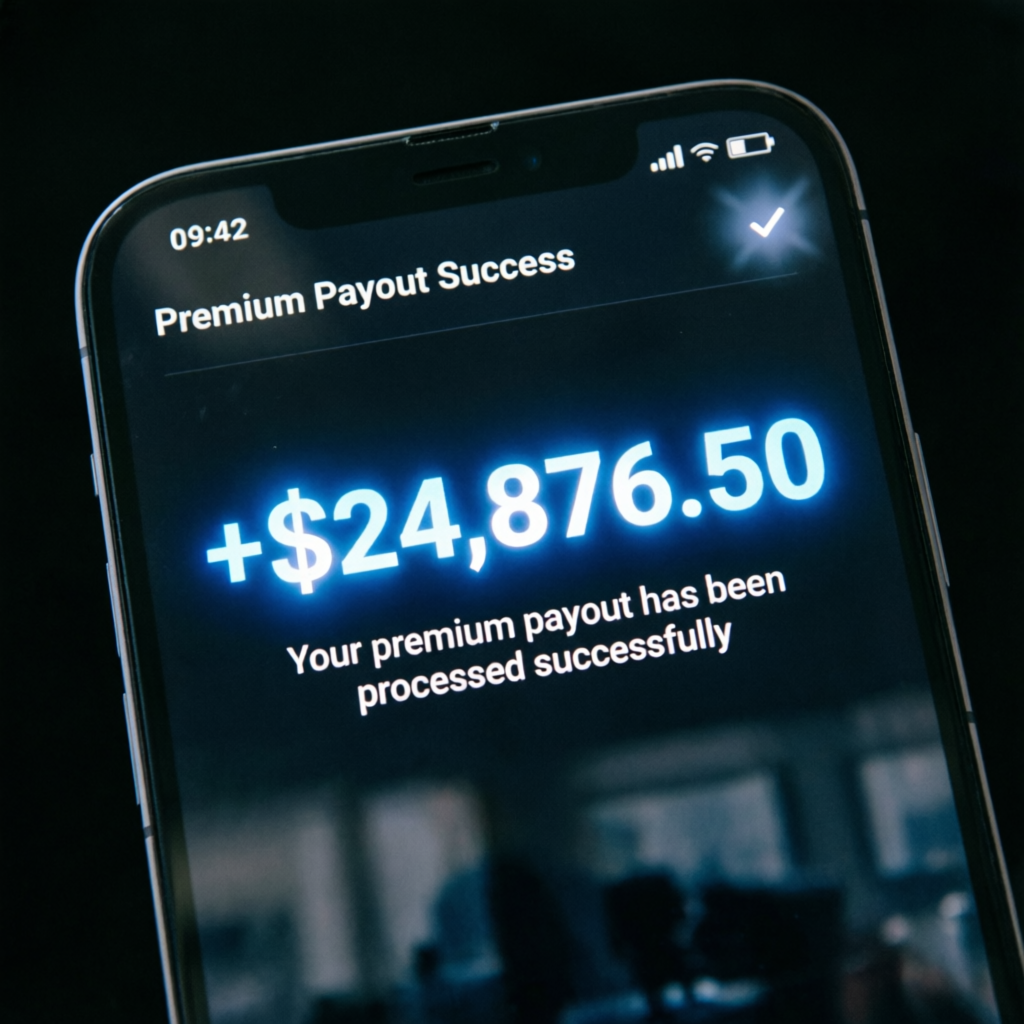 Apex Trader Funding payout success notification