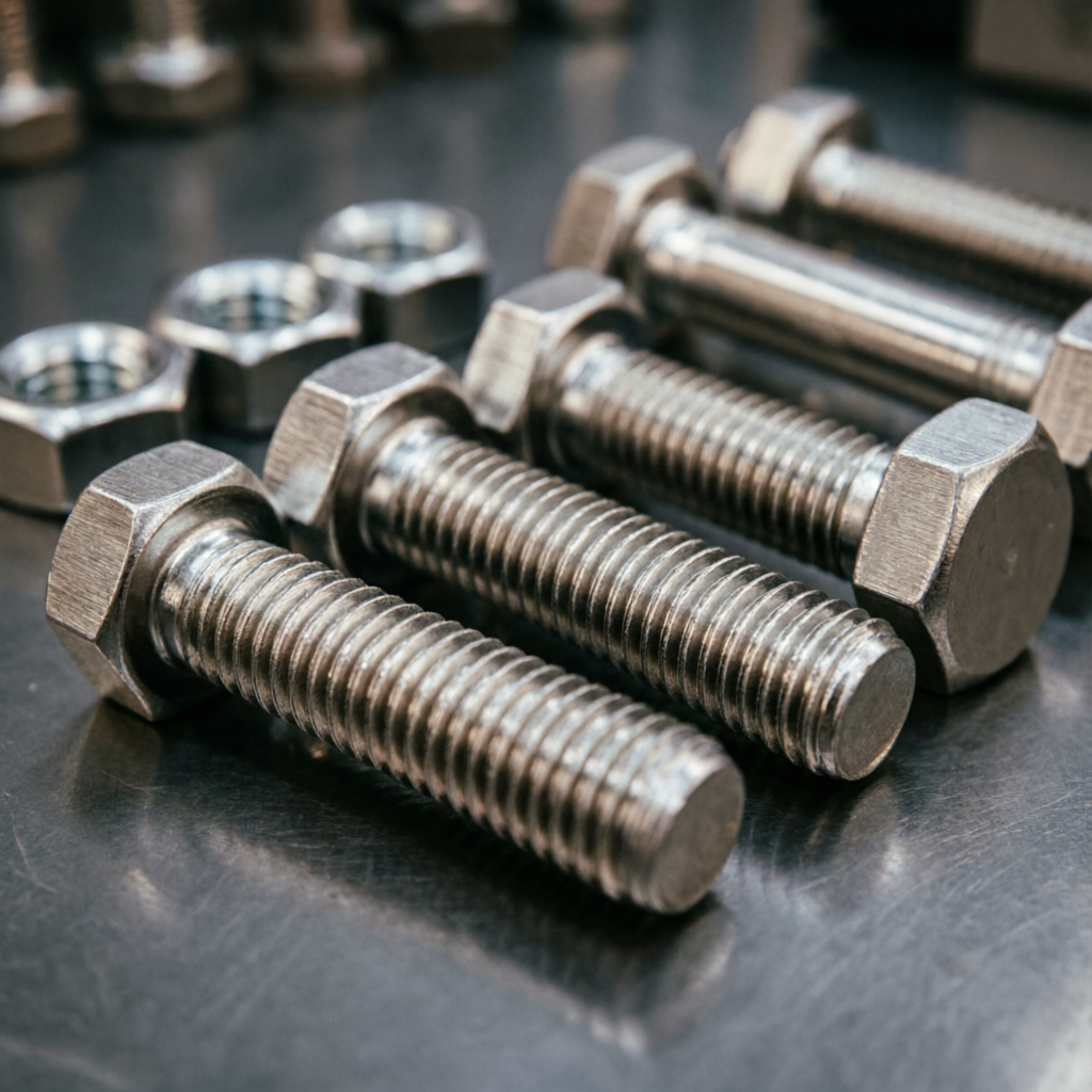 Stainless steel fasteners bolts and nuts