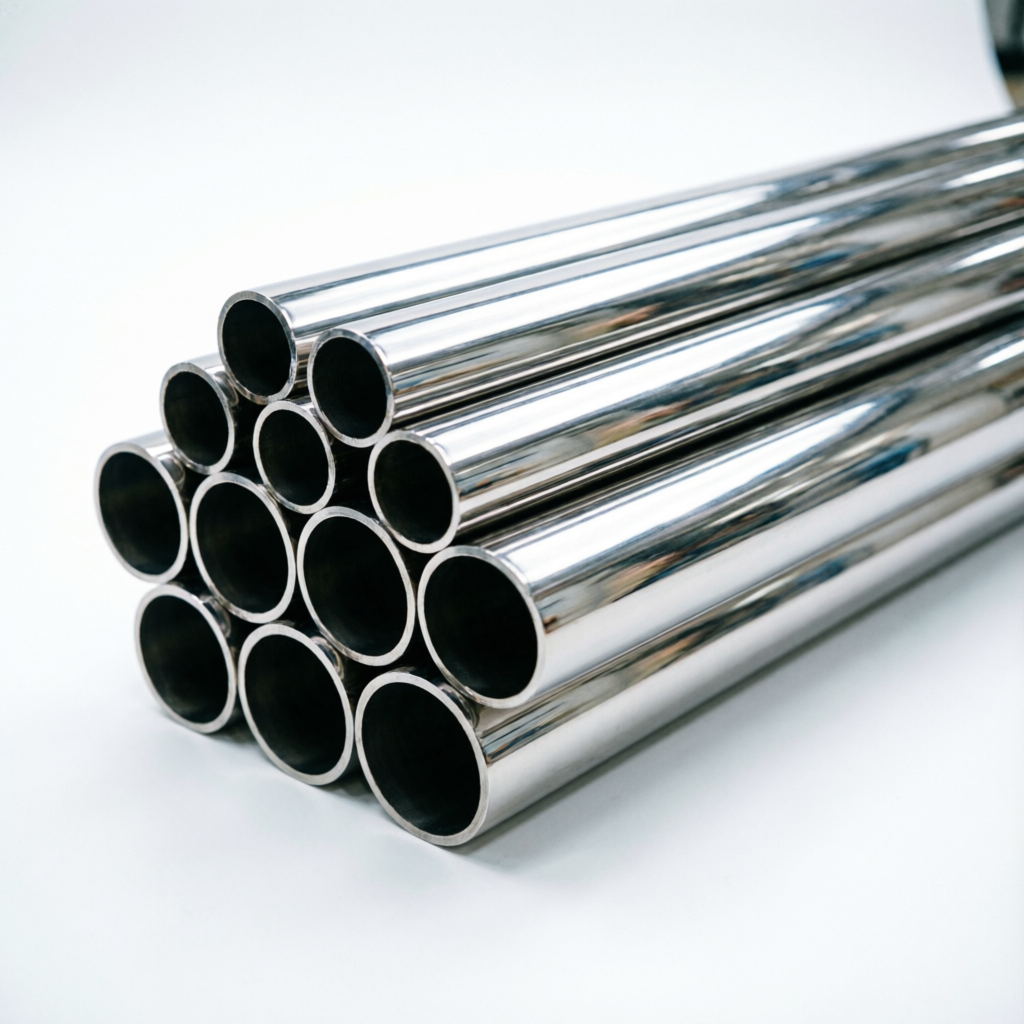 Electropolished stainless steel pipes