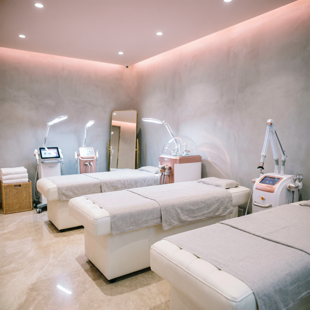 Treatment room at Best Beauty Parlour in Krishnagiri