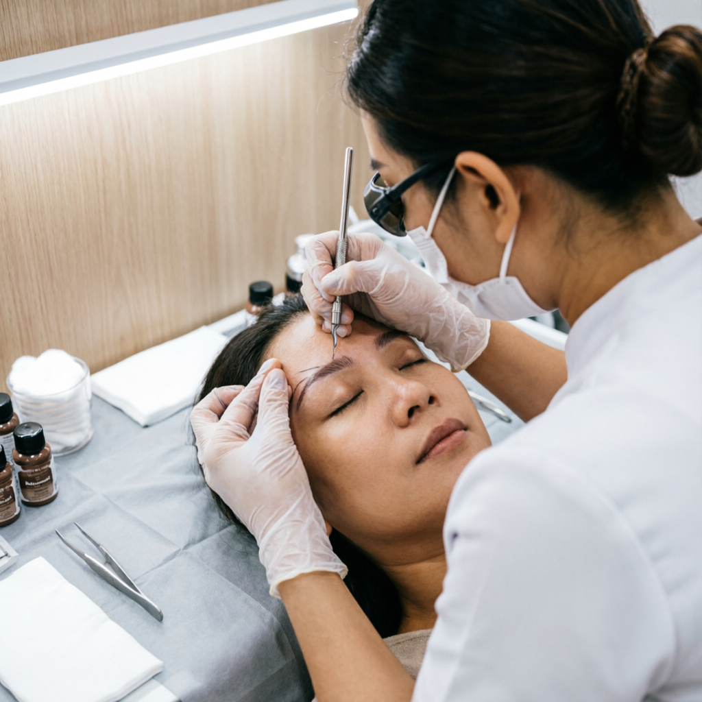 Microblading Eyebrow at Best Beauty Parlour in Krishnagiri