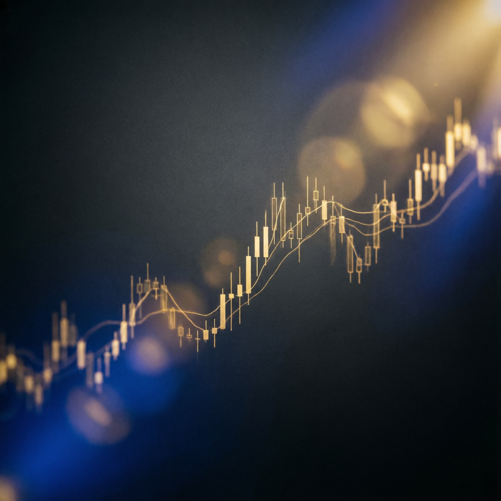 Professional trading charts background for FundedNext passing service