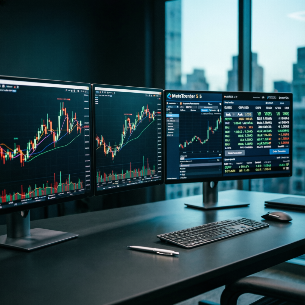 Professional trading setup for FundedNext prop firm challenge passing service