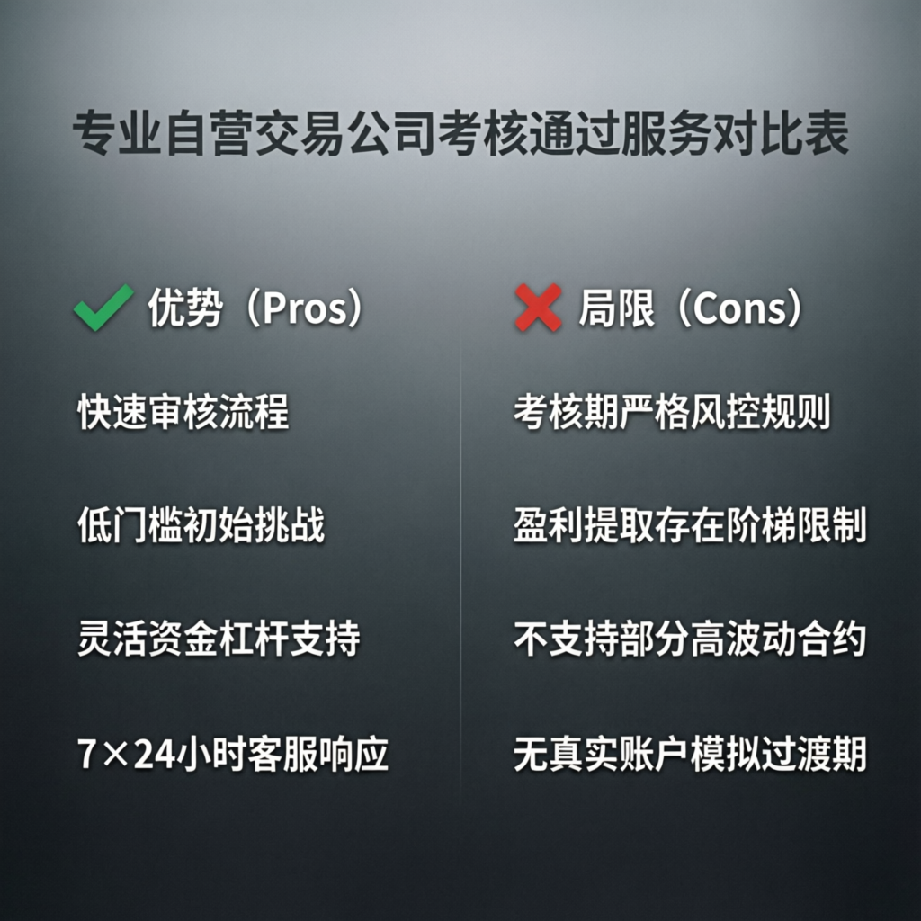 Comparison of pros and cons for using professional prop firm passing services versus DIY approach