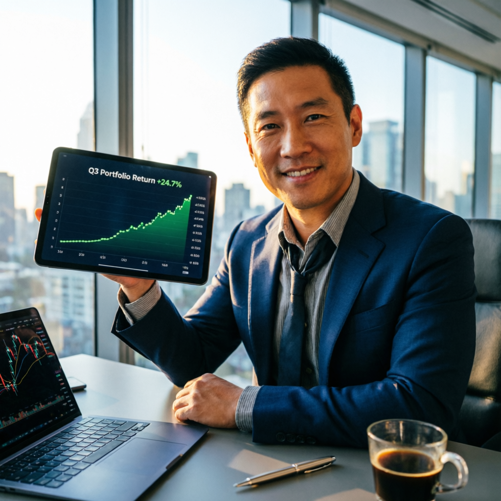 Professional trader celebrating successful Apex Trader Funding payout