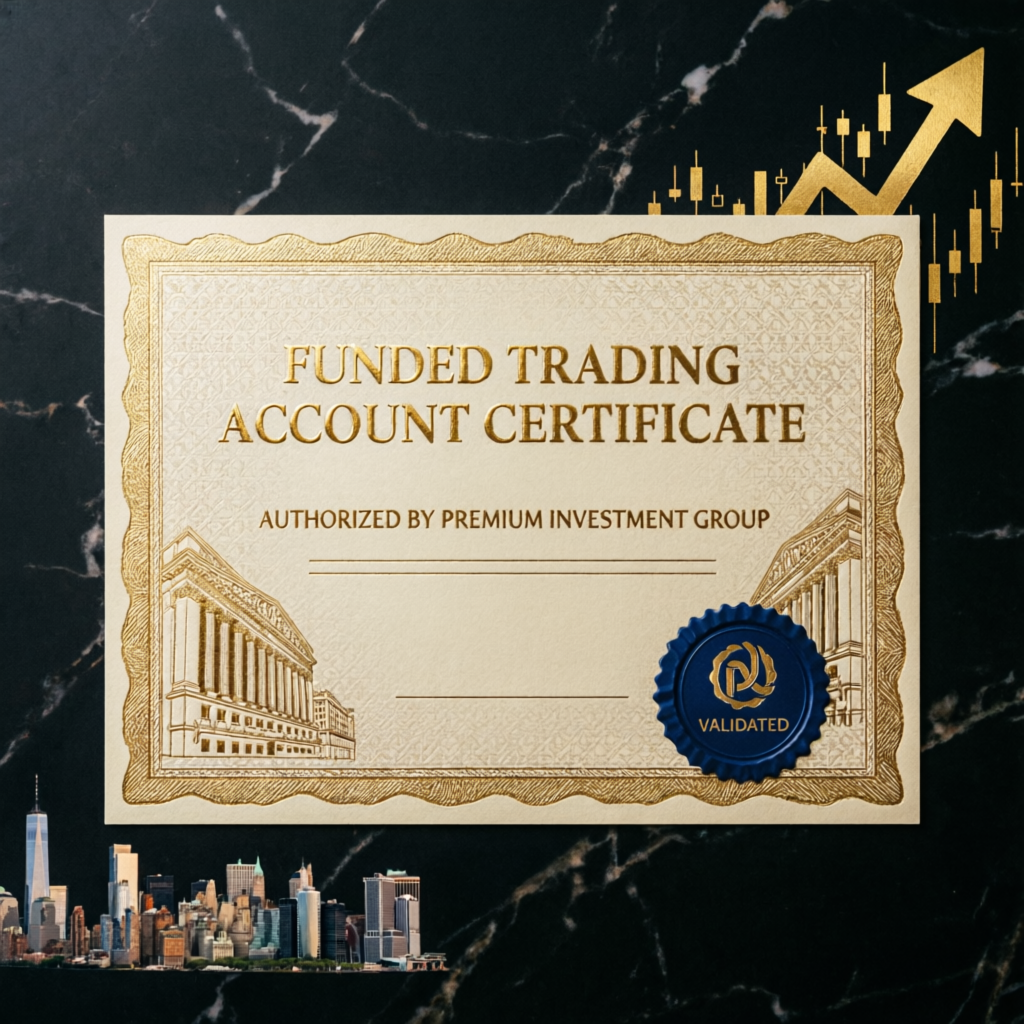 Funded Trading Account Certificate - Apex Trader Funding