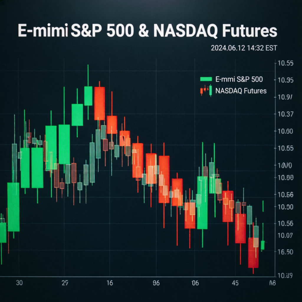 E-mini S&P 500 and NASDAQ Futures trading chart for Apex Trader Funding