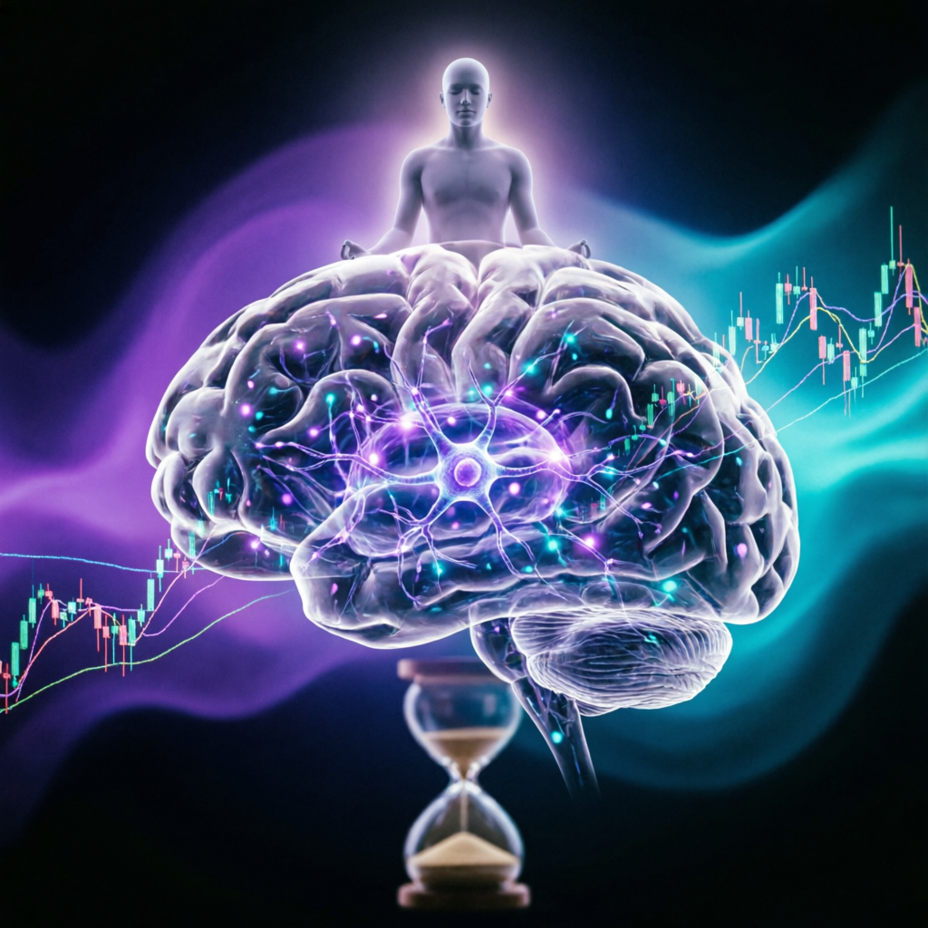 Trading psychology and mental discipline concept for prop firm success