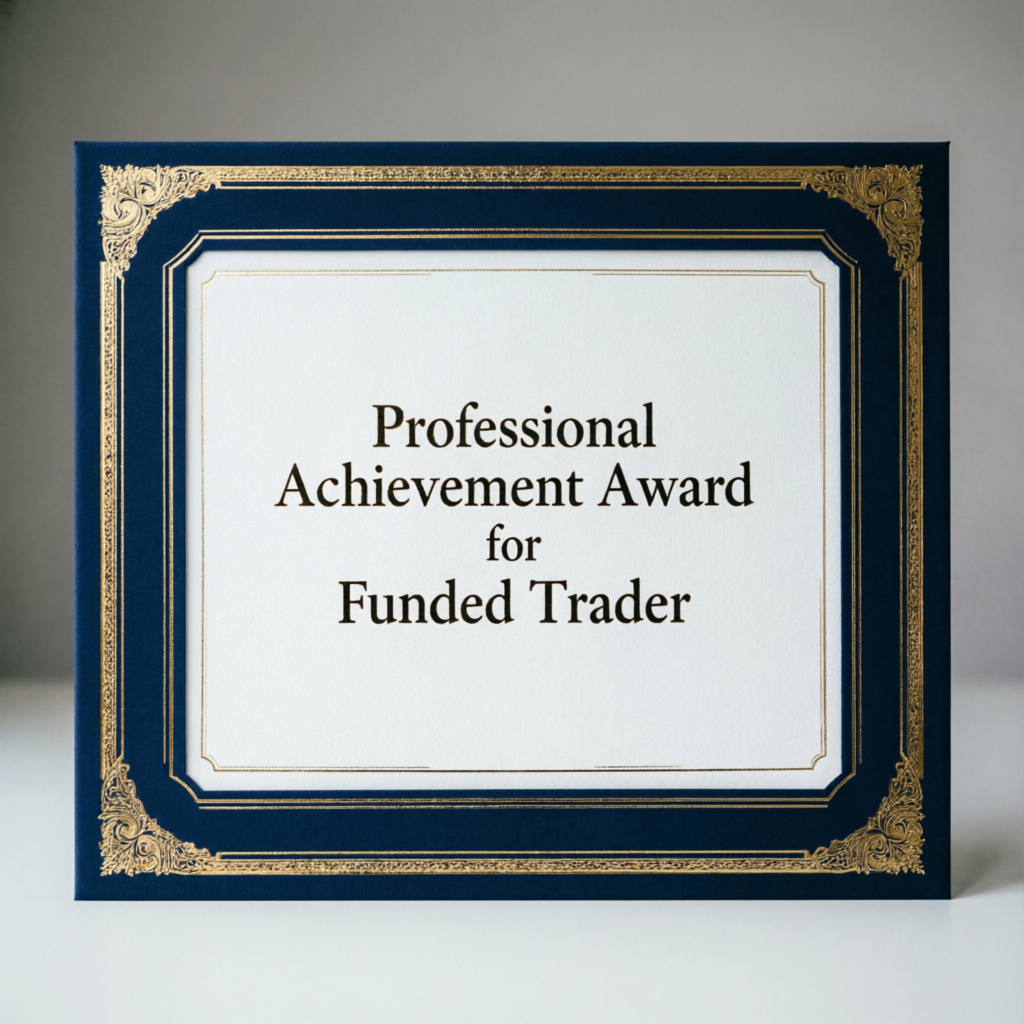 Funded trader certificate