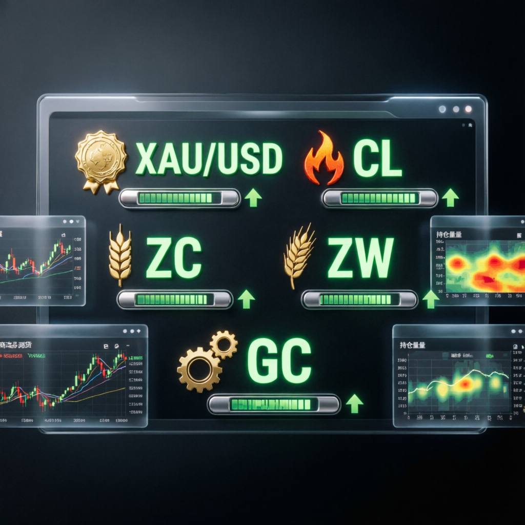 Futures market trading dashboard showing Topstep supported instruments and performance