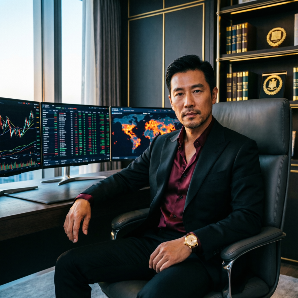 Professional forex trader at trading desk - Apex Consistency Rule Expert