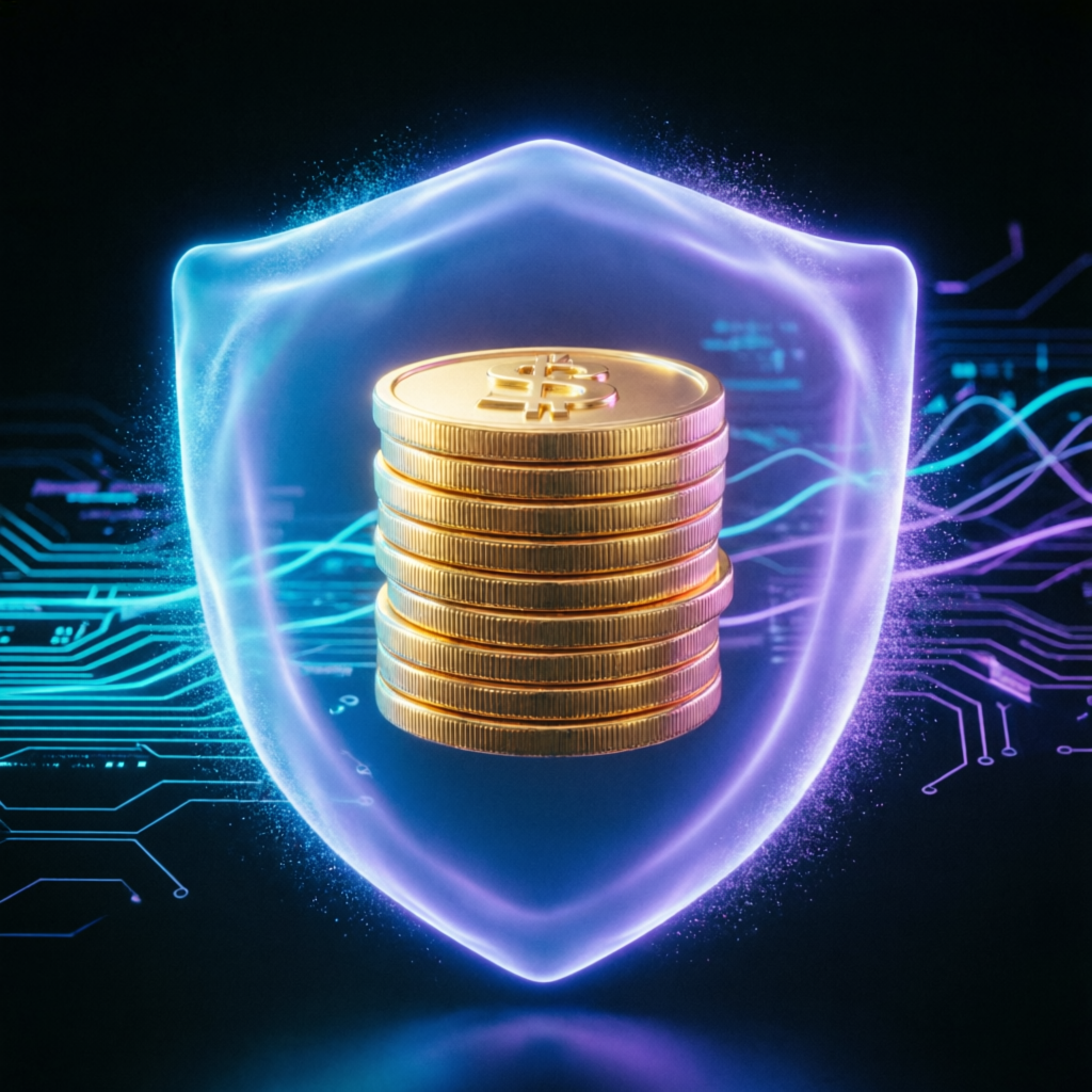 Risk management shield protecting trading capital in Topstep evaluation