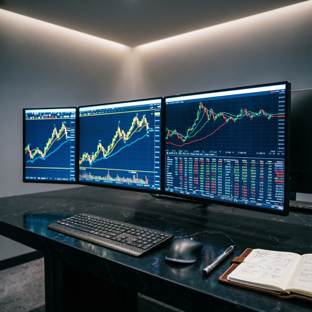 Professional Trading Desk Setup