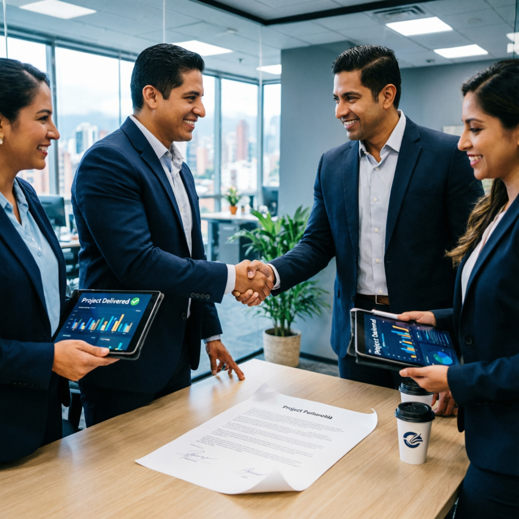 Entrega de Resultados de Proyectos - Cierre Exitoso y Documentación en Colombia