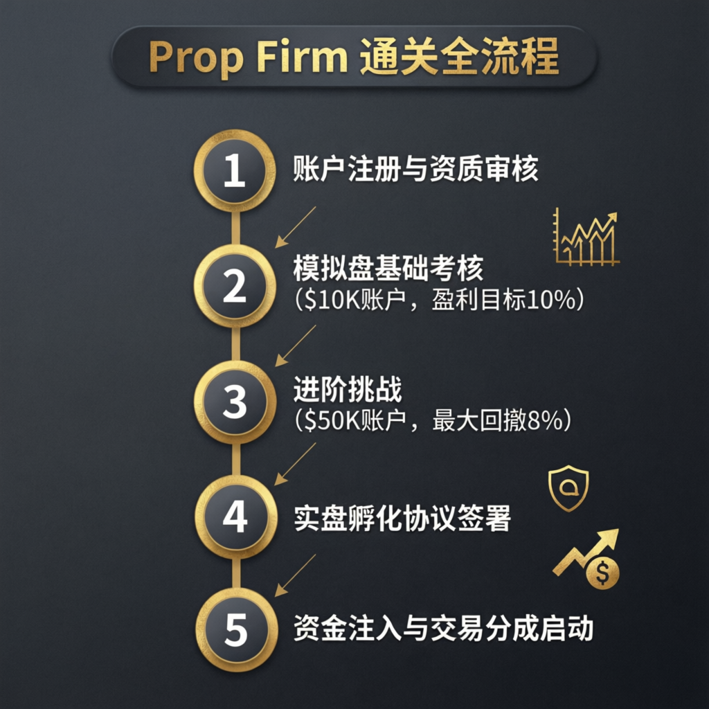 Step by Step Prop Firm Process
