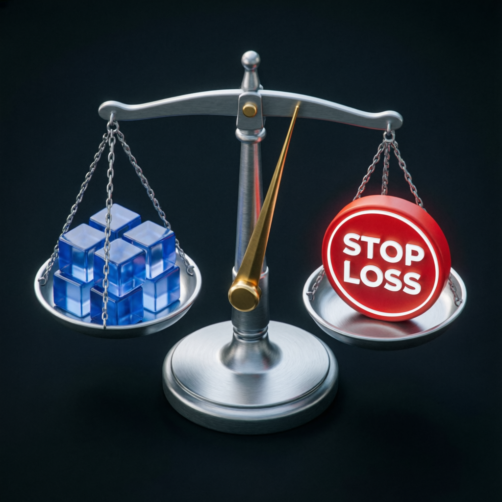 Risk Management Balance Scale