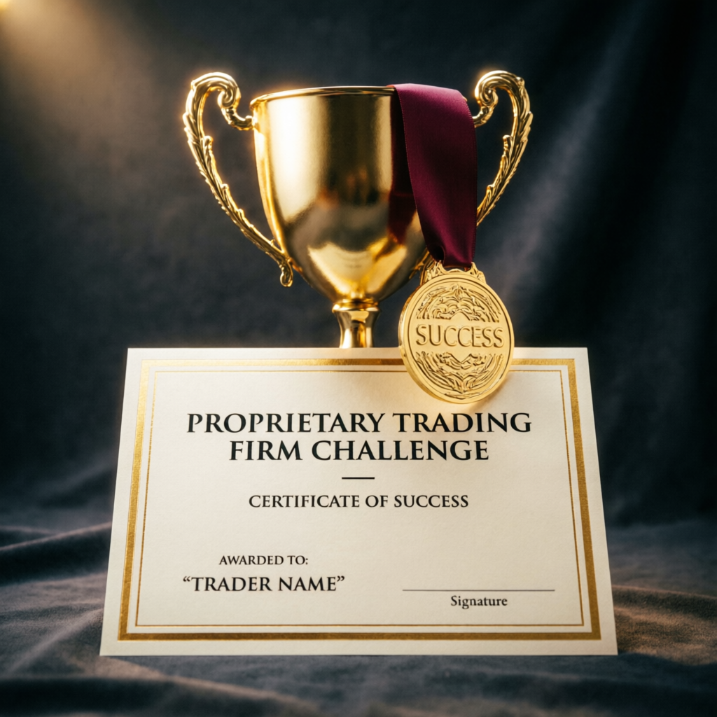 Proprietary trading firm challenge certificate of success
