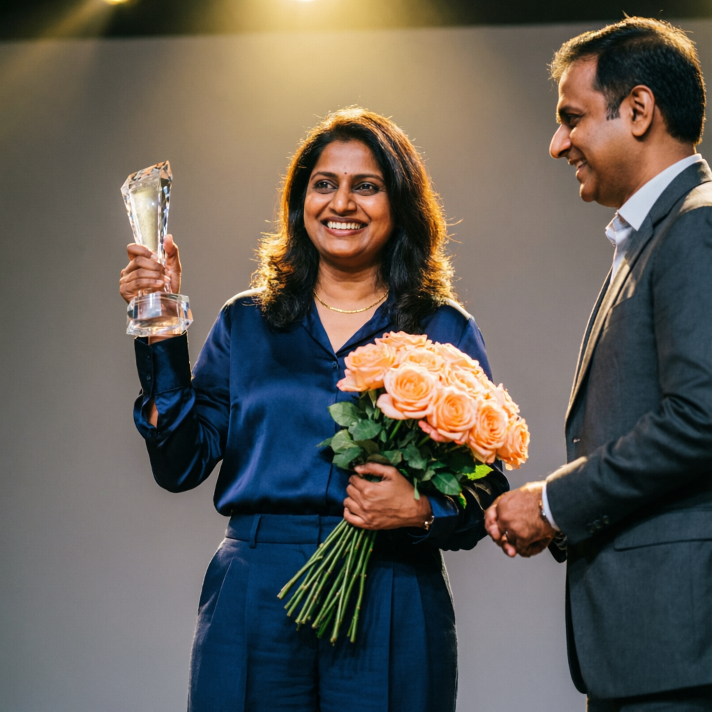 Personal development event and seminar in New Delhi – Rakhi Sinha Khanna receiving appreciation