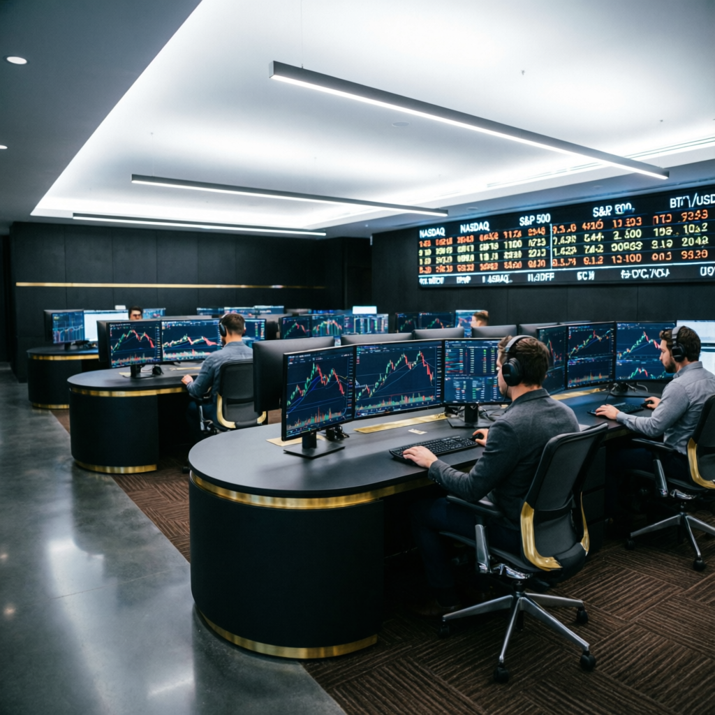 Professional risk management trading floor - Prop Firm Gurus