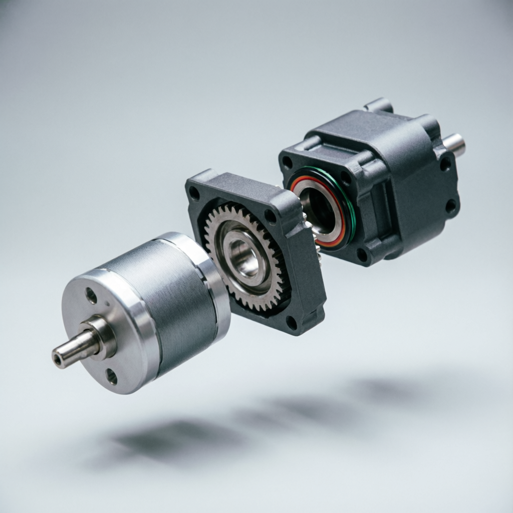 AX-1 joint actuator module, exploded concept view