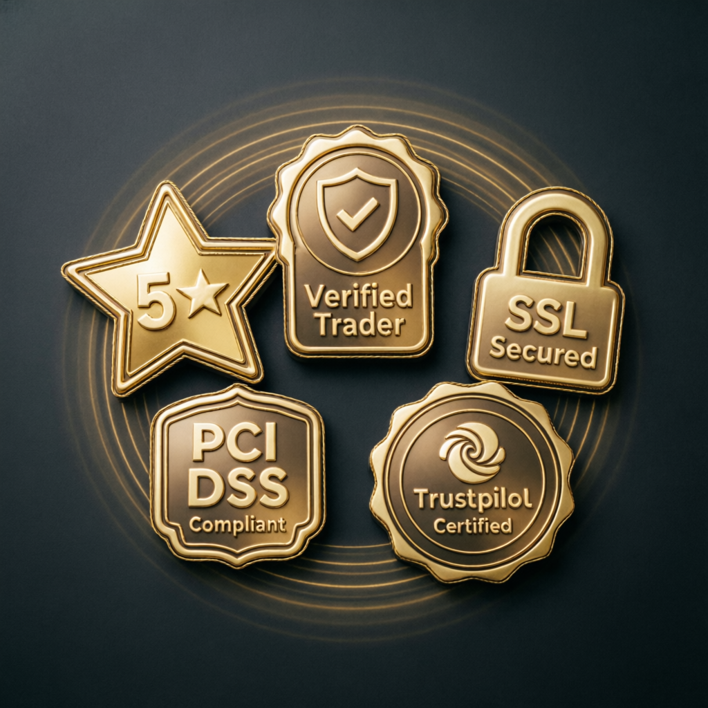 Trust badges and verification seals for prop firm service