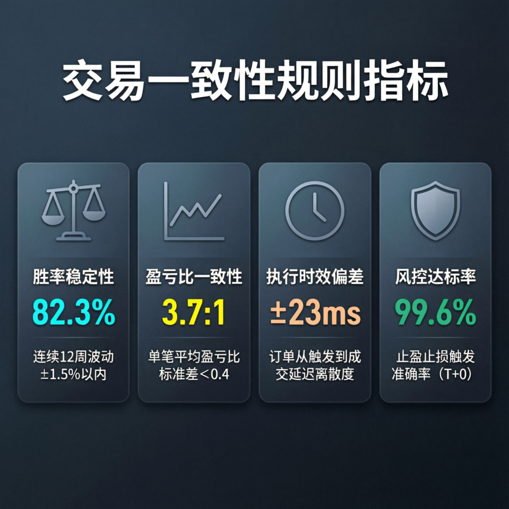 Infographic explaining trading consistency metrics