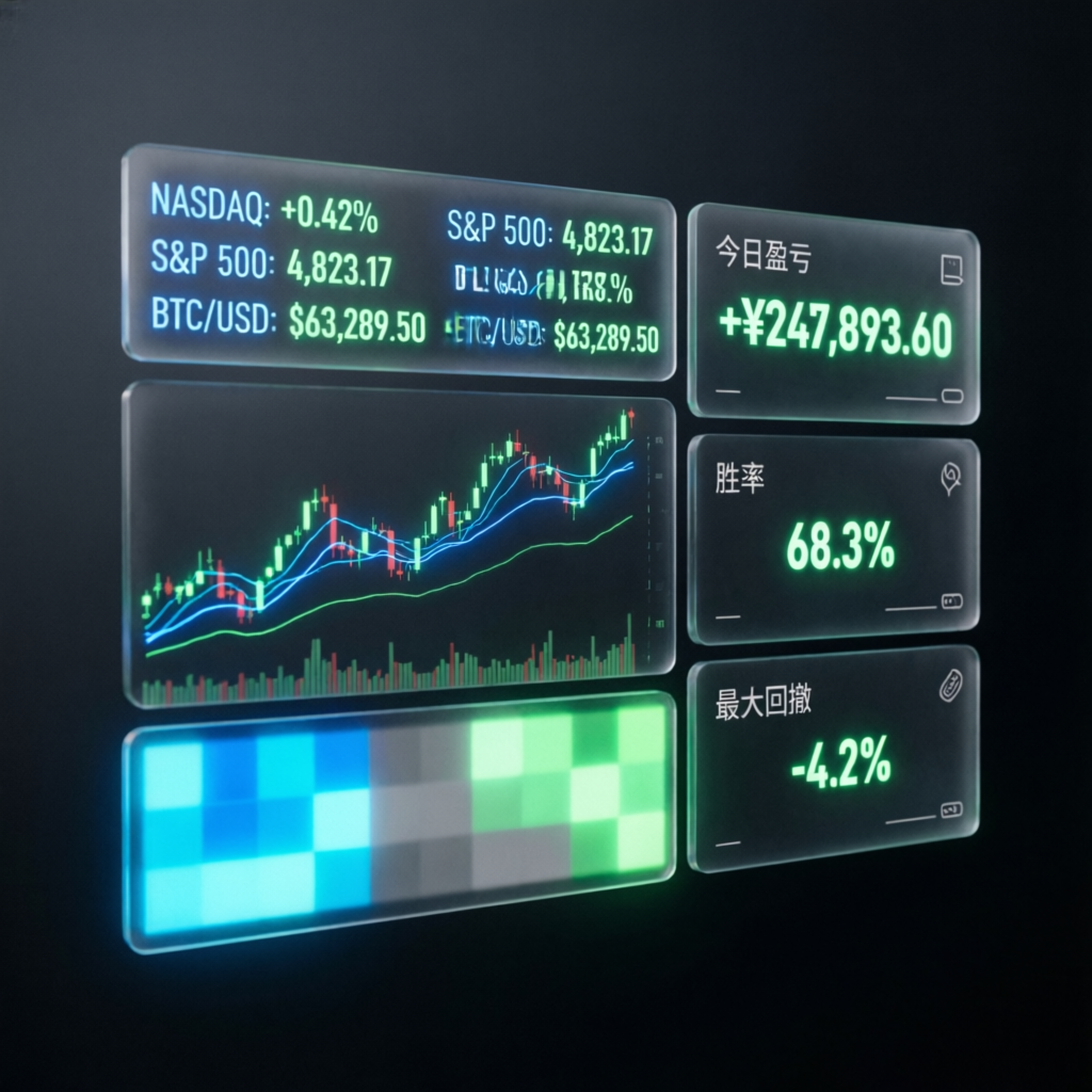 Advanced trading analytics dashboard with real-time performance metrics