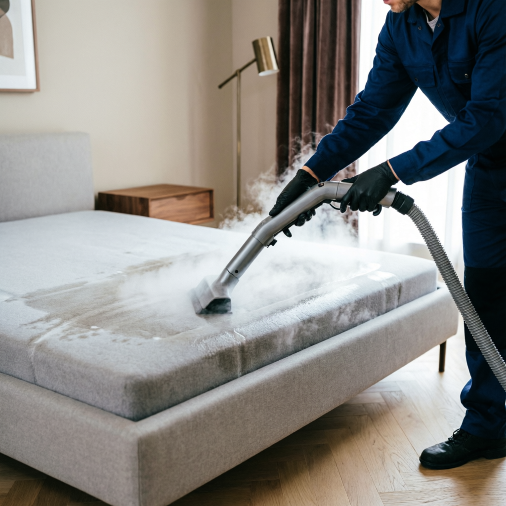 Colchón king size con limpieza profesional