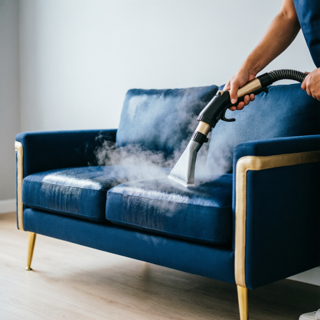 Love seat o sofá de 2 puestos pequeño con limpieza a vapor