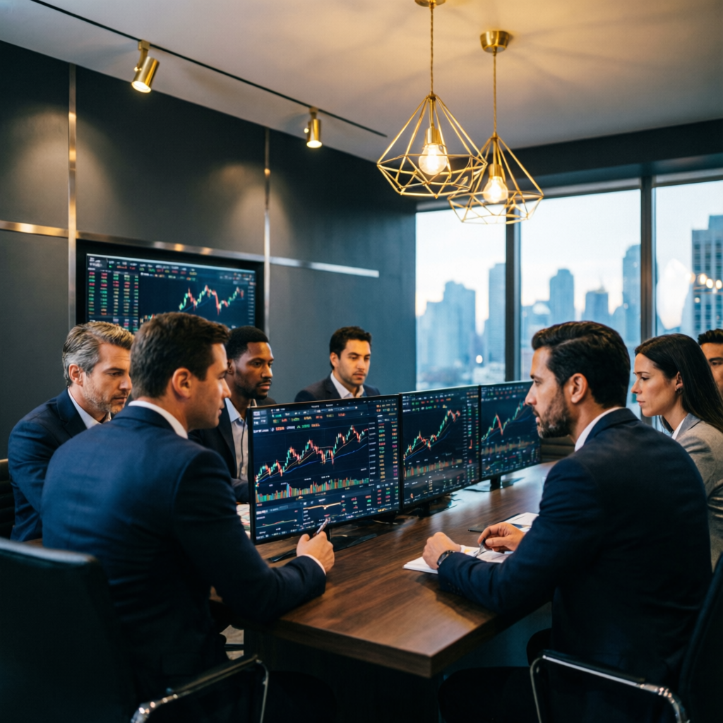 Professional prop firm trading team at All Prop Funding analyzing Topstep Trading Combine strategies
