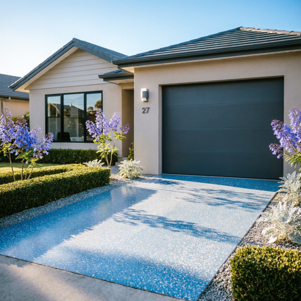Garage Before - Dull Concrete