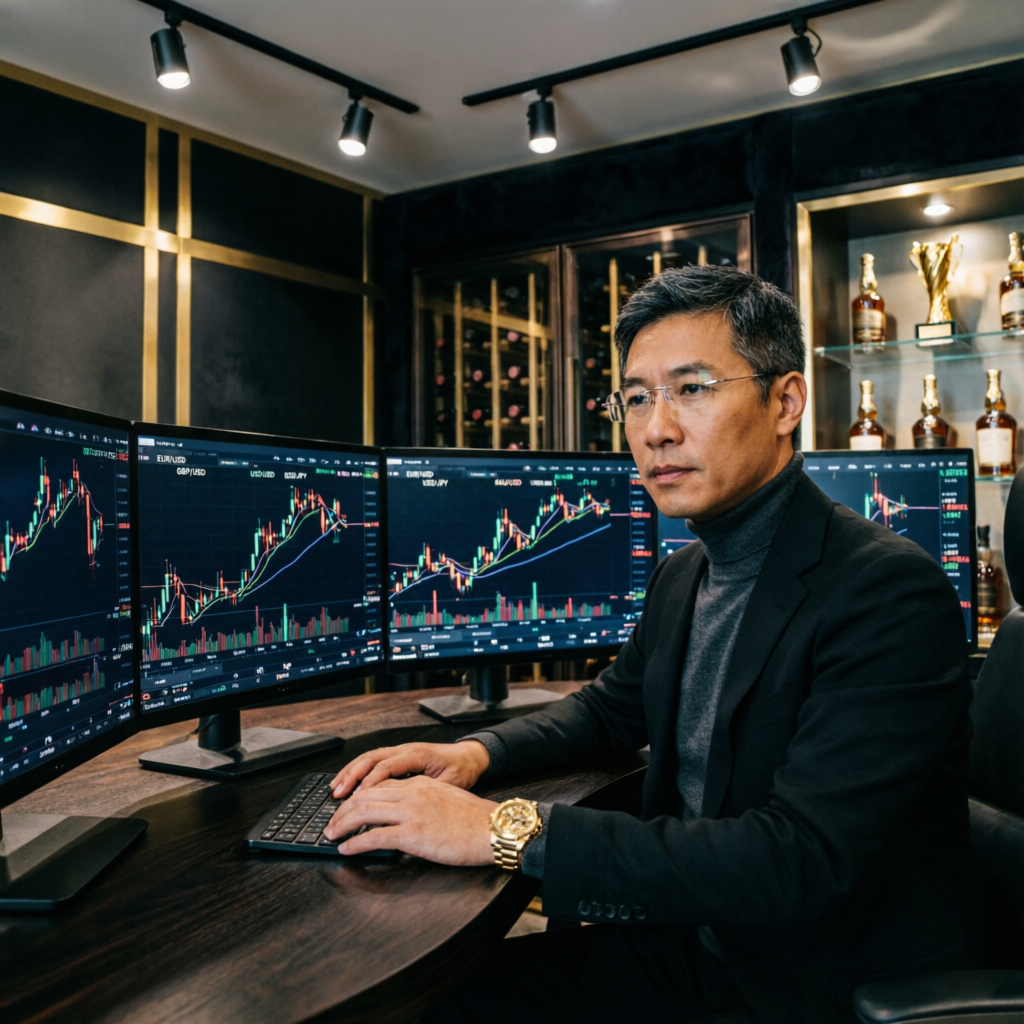 Professional forex trader using Topstep funded account management service