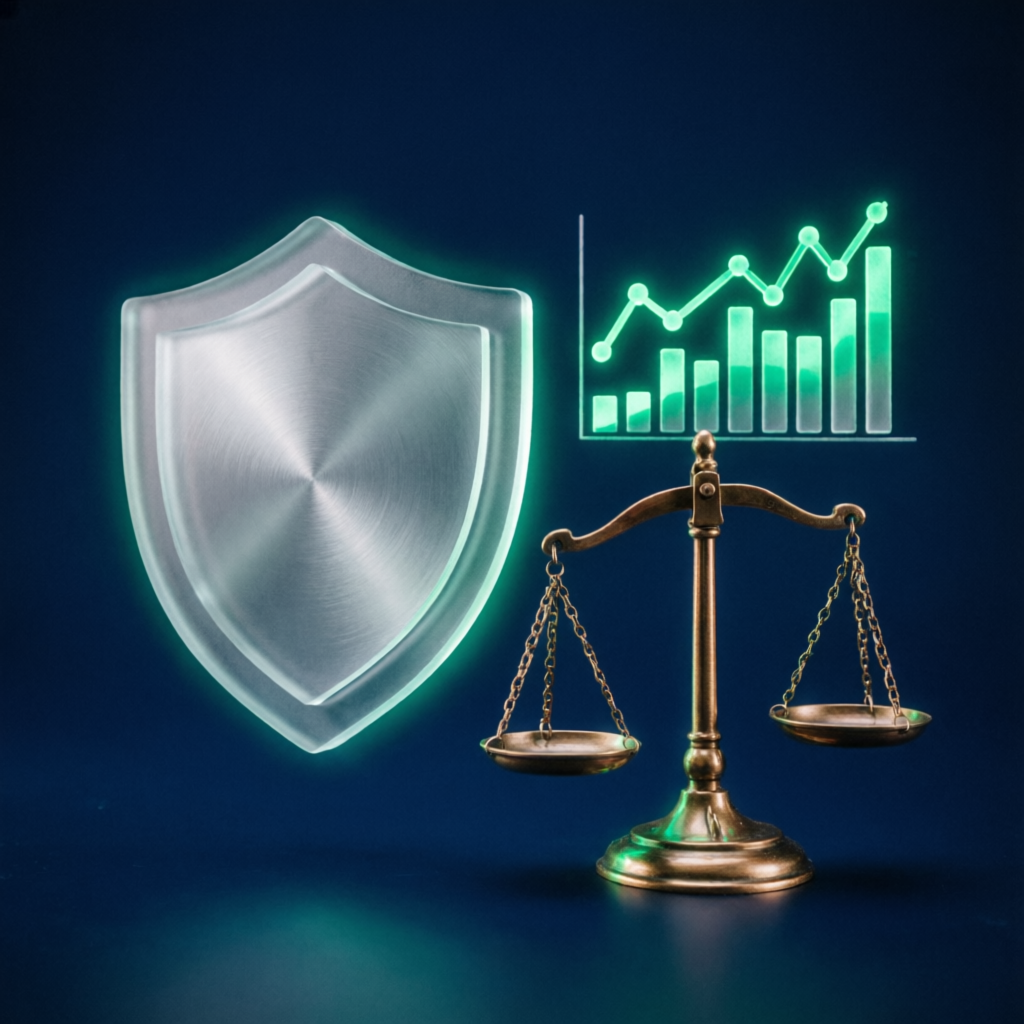 Risk management and financial security concept