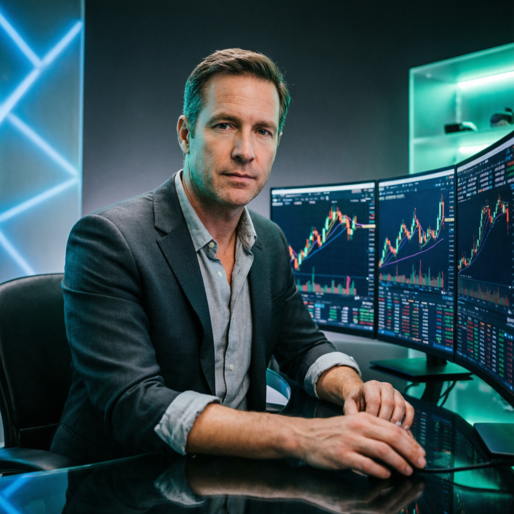 Professional forex trader analyzing Apex Trader Funding charts